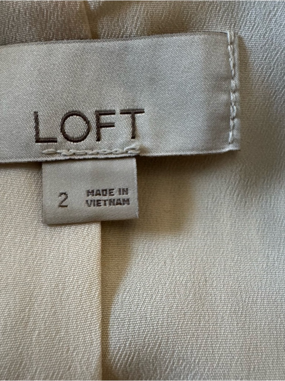 LOFT Ivory Sequin Blazer Jacket - Picture 8 of 10